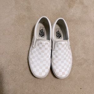 White on white checkerboard